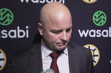 Jim Montgomery on Bruins 7-4 Loss to Rangers | Postgame Interview 11:25:23