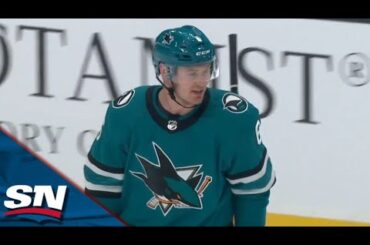 Sharks Rookie Ty Emberson Fires Home A One-Timer For His First Career NHL Goal