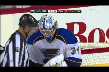 Jake Allen Robs TJ Brodie (February 15 2013)