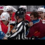 Calgary Flames Vs Colorado Avalanche Scrum
