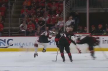 Dmitry Orlov hip check on Mathieu Joseph!