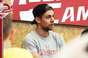 Obránce NHL Jan Rutta na Rookie Campu