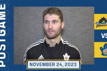Toronto Marlies Media Availability | Postgame at Cleveland Monsters | November 24, 2023