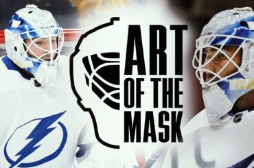 Vincent Lecavalier, Martin St. Louis feature on Louis Domingue's mask | Art of the Mask