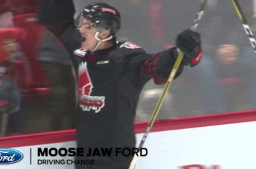 Warrior Goal 3 by #7 Brayden Tracey Moose Jaw (3) - Prince Alber