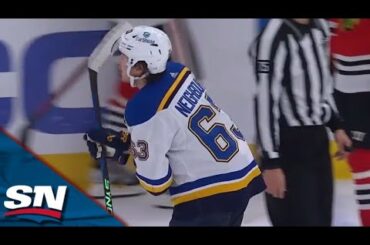 Blues' Jake Neighbours Scores Off Sneaky No-Look Pass From Pavel Buchnevich