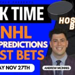 NHL Predictions, Picks & Odds | Sabres vs Rangers | Golden Knights vs Flames | PuckTime Nov 27