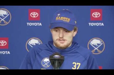 Casey Mittelstadt Pregame Interview vs Toronto Maple Leafs (3/2/2022)