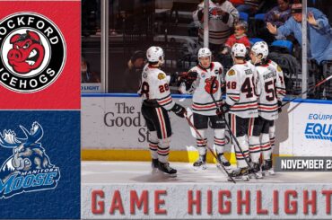 IceHogs Highlights: IceHogs vs Moose 11/22/23
