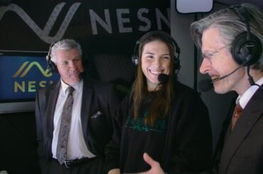 PWHL's Hilary Knight Joins NESN Booth During Bruins Game At TD Garden