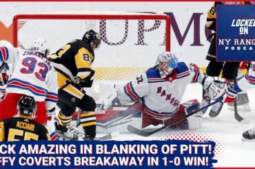 Jonathan Quick, Alexis Lafreniere lead Rangers to a tense 1-0 shutout win over the Penguins!!