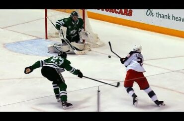 Oliver Bjorkstrand finds small window, roofs goal past Ben Bishop