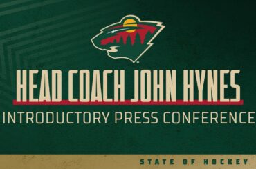 Bill Guerin Introduces New Head Coach John Hynes