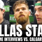 Miro Heiskanen, Wyatt Johnston & Jani Hakanpaa React to Dallas Stars Loss vs. Calgary Flames