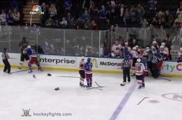 Brayden Schenn vs John Moore Jan 12, 2014