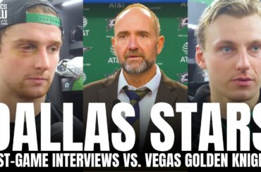 Roope Hintz, Peter DeBoer & Thomas Harley React to Battles With Vegas, Harley's Return From Injury