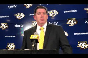 Predators coach Peter Laviolette on Calle Jarnkrok's hat trick