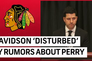 Blackhawks GM Kyle Davidson shares update on Corey Perry situation