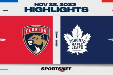 NHL Highlights | Panthers vs. Maple Leafs - November 28, 2023