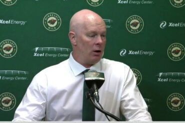 Wild coach Hynes after win in debut: 'I thought our play without the puck was really strong'