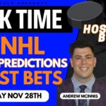 NHL Predictions, Picks & Odds | Panthers vs Maple Leafs | Stars vs Jets | PuckTime Nov 28