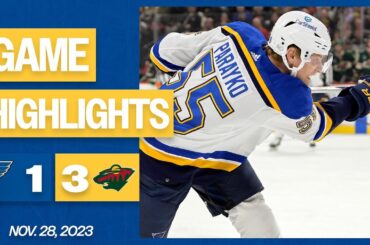 Game Highlights: Wild 3, Blues 1