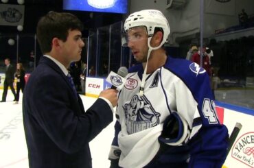 Gabriel Dumont interview | Syracuse vs. Utica | October 21 2016