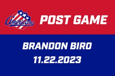 Brandon Biro Post Game | 11.22.2023