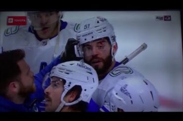 Mark Friedman HEAD INJURY, KNOCKED OUT After Head Hits Ice