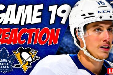 Maple Leafs vs Pittsburgh Penguins LIVE POST GAME | Game 19 REACTION