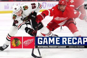 Blackhawks @ Red Wings 11/30 | NHL Highlights 2023