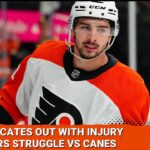 Flyers battle vs Carolina without the injured Noah Cates; Are still looking for power play solutions