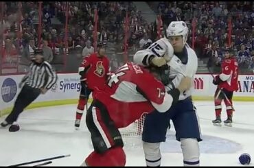 Matt Martin vs Mark Borowiecki Oct 12, 2016