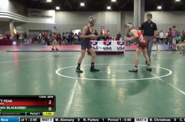 Schoolboy 83 Rhett Peak Oklahoma Vs Braden Blackorby Georgia