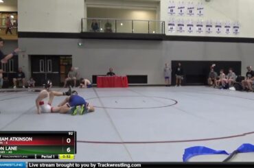 92 Lbs Quarterfinals (8 Team) - William Atkinson, Alabama Vs Jaxon Lane, Tennessee C2f2