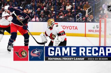 Senators @ Blue Jackets 12/1 | NHL Highlights 2023