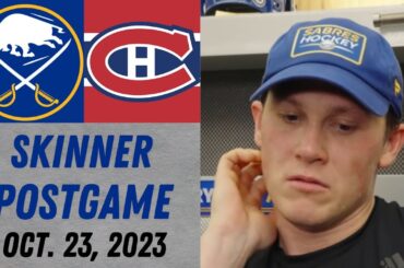 Jeff Skinner Postgame Interview vs Montreal Canadiens (10/23/2023)