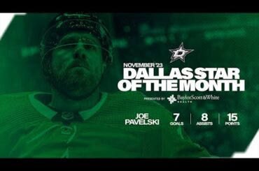 Joe Pavelski Dallas Star of the Month Highlights November 2023