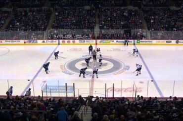 Brian Elliott saves in 1st period. St. Louis Blues vs Winnipeg Jets Feb 26 2015 NHL