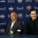 Sam Montembeault and Kent Hughes' media op | FULL PRESS CONFERENCES