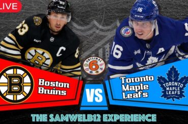 BOSTON BRUINS vs TORONTO MAPLE LEAFS live NHL game coverage - play by play