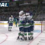 Ilya Mikheyev makes it 5:0 vs Sharks from Soucy's dish (2 nov 2023)