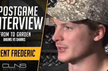 Trent Frederic on FIGHTING Givani Smith After HIT on Brad Marchand | Postgame Interview 11/30/23