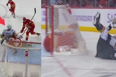 William Carrier Crashes Into Dan Vladar