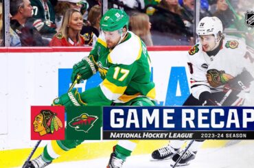 Blackhawks @ Wild 12/3 | NHL Highlights 2023