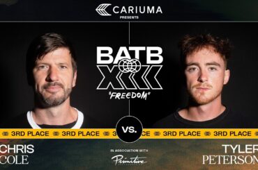 BATB 13: Chris Cole Vs. Tyler Peterson - 3rd Place - Battle At The Berrics | Presented By Cariuma