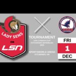 2023/12/01 9:00 AM : NAHA White @ Ottawa Jr Lady Senators (Tournament)