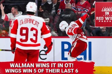 Jake Walman Wins It in OT in Montreal! | Detroit Red Wings Win 5 of Their Last 6!
