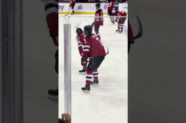 NJ Devils Dougie Hamilton Flips Fan A Puck 11/25 #njdevils #short #shorts #shortsvideo #shortvideo