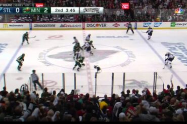 Zach Parise snapshot goal 2-0 St. Louis Blues vs Minnesota Wild April 20 2015 NHL